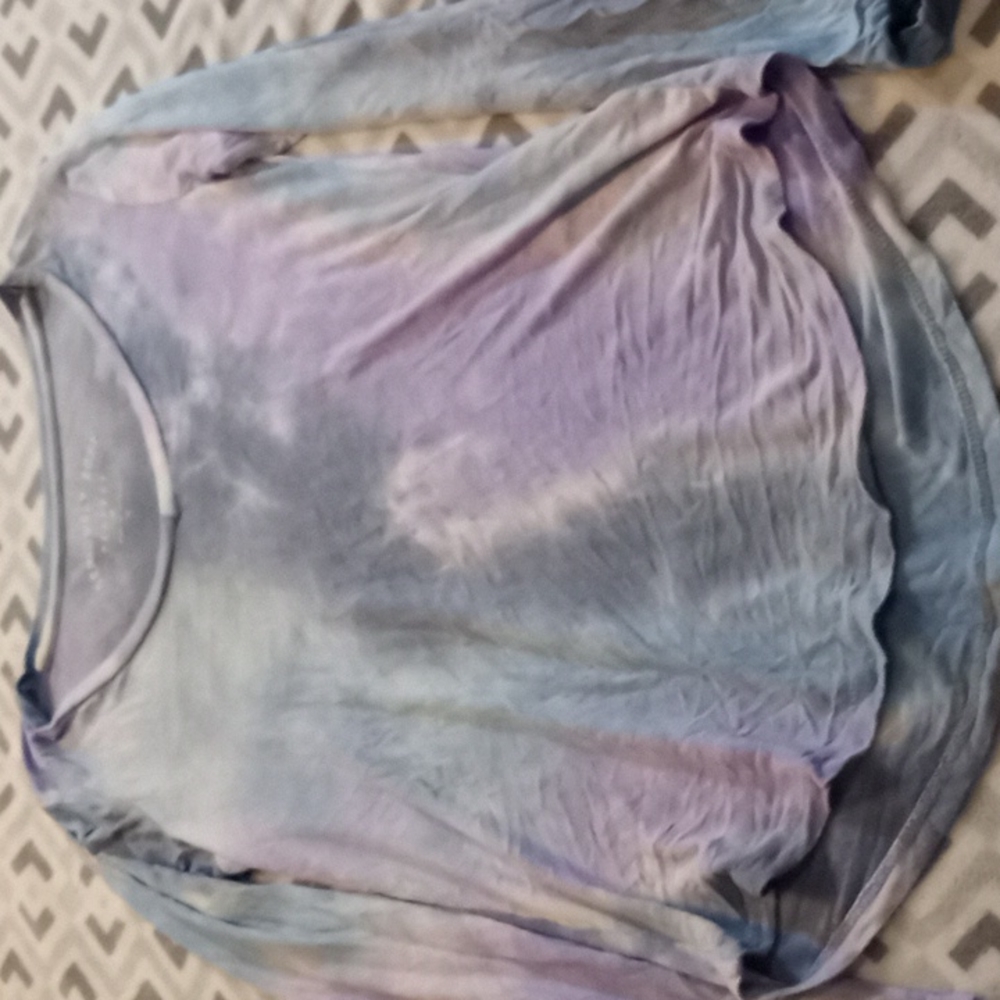 Long sleeve tie dye shirt